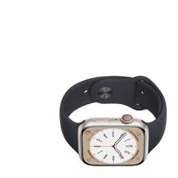 Apple Watch (Series 8) 2022 GPS + Cellular 45 mm - Alluminio Rosa - Cinturino Sport Nero