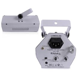 Lytor PACK DE 5 JEUX DE LUMIÈRES 2 PAR-MINI Ibiza + OVNI UFO 48 LEDS + 1 DERBY RGBW + 1 GOBO FLOWER Illuminazione
