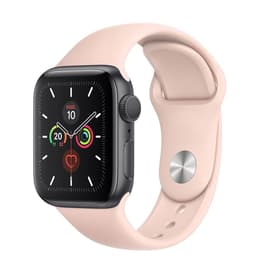 Apple Watch (Series 4) 2018 GPS + Cellular 44 mm - Acciaio inossidabile Grigio Siderale - Sport Rosa