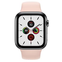 Apple Watch (Series 4) 2018 GPS + Cellular 44 mm - Acciaio inossidabile Grigio Siderale - Sport Rosa