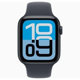 Apple Watch (2025) GPS + Cellular 44 mm - Alluminio Mezzanotte - Cinturino Sport Midnight