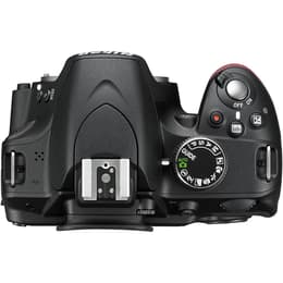 Reflex - Nikon D3200 - Nero + Obiettivo AF-S DX NIKKOR 18-55mm f / 3.5-5.6 G II ED