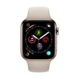 Apple Watch (Series 5) 2019 GPS 44 mm - Acciaio inossidabile Oro - Cinturino Sport Tortora