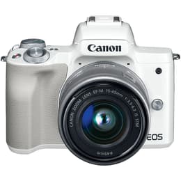 Fotocamera Bridge compatta EOS M50 - Bianco + Canon EF-M 15-45mm f/3.5-6.3 IS STM f/3.5-6.3