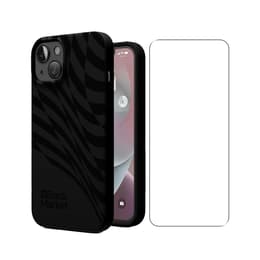 Back Market Cover iPhone 14 e shermo protettivo - 100% biodegradabile - Nero - Motivo Onda