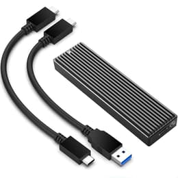 Orico 2230 2242 2260 2280 M.2 NVMe Enclosure with 480 GB SSD - USB-C/A Cables included Hard disk esterni - SSD 480 GB USB-A
