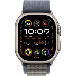 Apple Watch Ultra (2022) GPS + Cellular 49 mm - Titanio Titanio naturale - Alpine loop Blu
