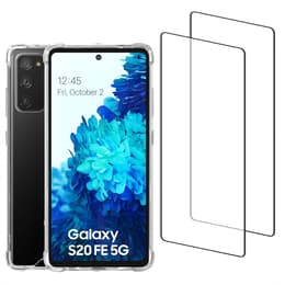 Cover Galaxy S20 FE/Galaxy S20 FE 5G e 2 schermi di protezione - Plastica riciclata - Trasparente