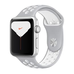 Apple Watch (Series 5) 2019 GPS 40 mm - Alluminio Argento - Cinturino Nike Sport