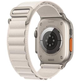 Apple Watch (Ultra) 2022 GPS + Cellular 49 mm - Titanio Grigio - Alpine loop Bianco