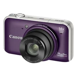 Macchina fotografica compatta PowerShot SX220 HS - Viola + Canon Zoom Lens 14X IS 28-392mm f/3.1-5.9 f/3.1-5.9