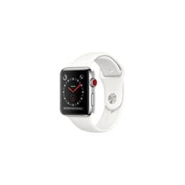 Apple Watch (Series 3) 2017 GPS + Cellular 42 mm - Alluminio Argento - Sport Bianco