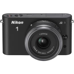 Macchina fotografica ibrida 1 J2 - Nero + Nikon 1 Nikkor 30-74mm f/3.5-5.6 f/3.5-5.6