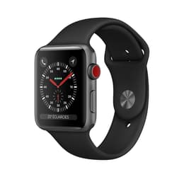 Apple Watch (Series 3) 2017 GPS + Cellular 42 mm - Alluminio Grigio Siderale - Cinturino Sport Nero