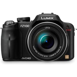 Fotocamera Bridge compatta Lumix DMC-FZ100 - Nero + Panasonic DC-VARIO-ELMARIT 1:2.8-5.2/4.5-108 ASPH f/2.8–5.2