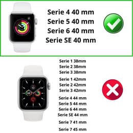 Cover Apple Watch Series 6 - 40 mm - Plastica - Trasparente