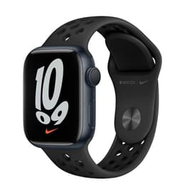 Apple Watch (Series 7) 2021 GPS 41 mm - Alluminio Nero - Cinturino Nike Sport Antracite/nero
