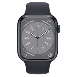 Apple Watch (Series 8) 2022 GPS 45 mm - Alluminio Mezzanotte - Cinturino Sport Blu