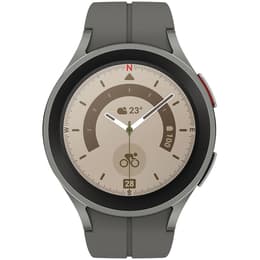 Smart Watch Samsung Cardio­frequenzimetro GPS Galaxy Watch 5 Pro - Argento