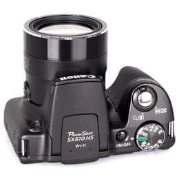 Fotocamera Bridge compatta PowerShot SX510 HS - Nero + Canon Canon Zoom Lens 30x IS 4,3-129,0mm f/3.4-5.8 f/3.4-5.8