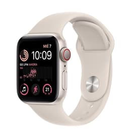Apple Watch (Series SE) 2022 GPS + Cellular 40 mm - Alluminio Bianco - Cinturino Sport Bianco