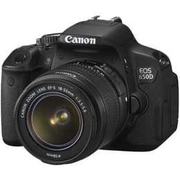 Fotocamera reflex - Canon Eos 650D - Nero + obiettivo Canon 18 / 55mm