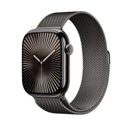 Apple Watch Series 10 (2024) GPS 46 mm - Alluminio Jet Black - Loop in maglia milanese Nero