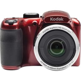 Bridge- Kodak Pixpro AZ252 - Rosso + Zoom ottico x25 - 24-600 mm f4.3