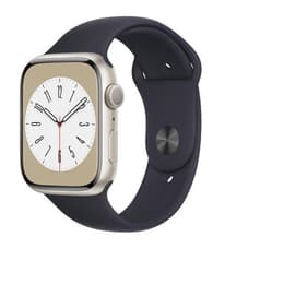 Apple Watch (Series 8) 2022 GPS + Cellular 45 mm - Alluminio Galassia - Cinturino Sport