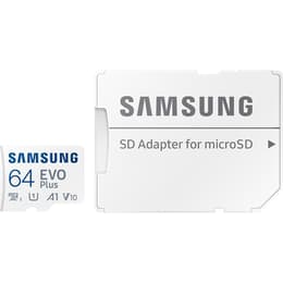 Carte Mémoire MicroSD Evo Plus 64GB Class 10 - 100 MB/S + Adaptateur SD Samsung Chiave USB