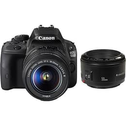 Reflex - Canon EOS 100D Nero + obiettivo Canon Zoom Lens EF-S 18-55mm f/3.5-5.6 IS II + EF 50mm f/1.8 II