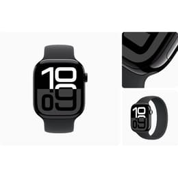 Apple Watch Series 10 (2024) GPS + Cellular 46 mm - Alluminio Jet Black - Sport loop Nero