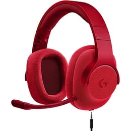 Cuffie riduzione del Rumore gaming wired con microfono Logitech G433 - Rosso