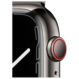 Apple Watch Series 7 (2021) GPS + Cellular 45 mm - Acciaio inossidabile Argento - Loop in maglia milanese Grigio