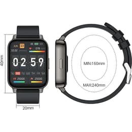 Smart Watch No Brand Cardio­frequenzimetro GPS Touch Stopwatch, Activity Tracker, with heart rate monitor, sleep monitor - Nero