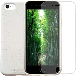 Cover iPhone SE (2022/2020)/8/7/6/6S e shermo protettivo - Materiale naturale - Bianco