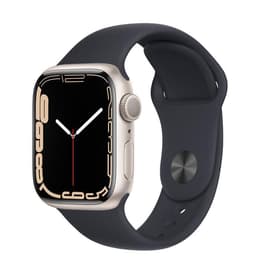 Apple Watch (Series 7) 2021 GPS 41 mm - Alluminio Argento - Sport loop Nero