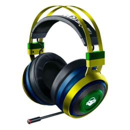 Cuffie gaming wired + wireless con microfono Razer Nari Ultimate Overwatch Lúcio Edition - Blu/Giallo