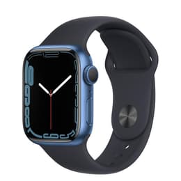 Apple Watch (Series 7) 2021 GPS + Cellular 41 mm - Alluminio Blu - Cinturino Sport Blu