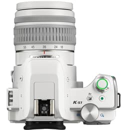 Reflex - Pentax K-S1 Bianco + obiettivo Pentax SMC DAL 18-55mm f/3.5-5.6 AL WR