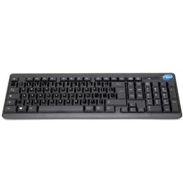 Simpletek Tastiera QWERTY Inglese (US) wireless Mouse + Keyboard with Stickers 1000 DPI 2.4G Nano reciever