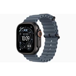 Apple Watch (2025) GPS + Cellular 49 mm - Titanio Nero - Cinturino Ocean Blu