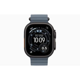 Apple Watch (2025) GPS + Cellular 49 mm - Titanio Nero - Cinturino Ocean Blu