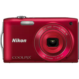Compatto Nikon Coolpix S3300 - Rosso