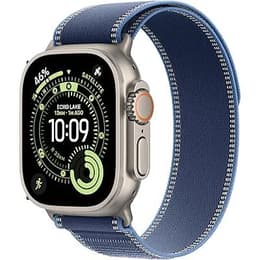 Apple Watch (2025) GPS + Cellular 49 mm - Titanio Naturale - Trail loop Blu