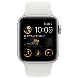 Apple Watch (Series SE) 2022 GPS 40 mm - Alluminio Argento - Cinturino Sport Bianco