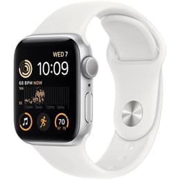 Apple Watch Series SE 2 (2022) GPS 40 mm - Alluminio Argento - Cinturino Sport Bianco