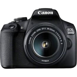 Reflex - Canon EOS 2000D Nero + Obiettivo Canon EF-S 18-55 mm f/3.5-5.6 IS II