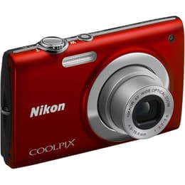 Macchina fotografica compatta Coolpix S2500 - Rosso + Nikon Nikkor 4X Wide Optical Zoom f/3.2-5.9