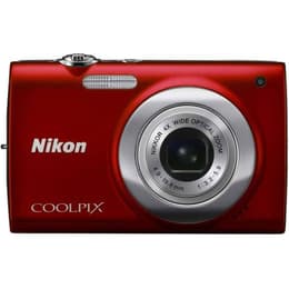 Macchina fotografica compatta Coolpix S2500 - Rosso + Nikon Nikkor 4X Wide Optical Zoom f/3.2-5.9
